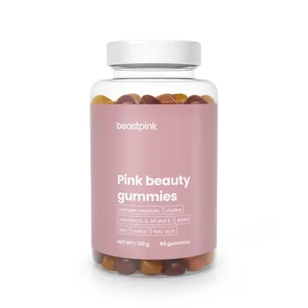 Pink Beauty Gummies - BeastPink (starfruit papaya Cherry, 60 kaps.) (66412-1-starfruitpapayacherry-60caps)