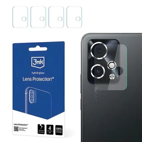 3mk Lens Protection pre OnePlus Ace 3 / Sklo na fotoaparát / hybridné sklo / 4 ks