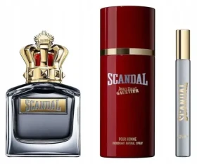 Jean Paul Gaultier Scandal Pour Homme / Pánska darčeková sada / EDT 100 ml + dezodorant 150 ml + EDT 10 ml