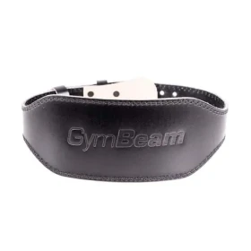Fitness opasok celokožený čierny - GymBeam (L, čierna) (62197-3-L)