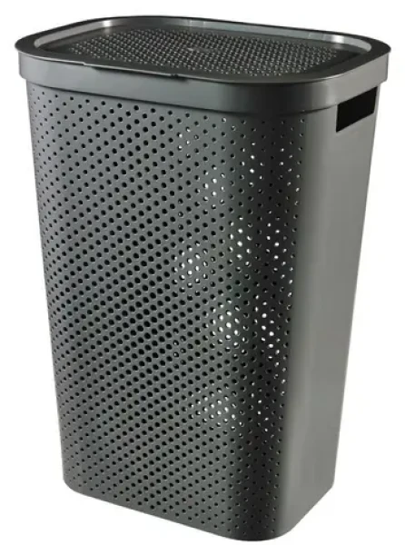 Curver Infinity Dots Kôš na bielizeň 60 l grafitová (245662)