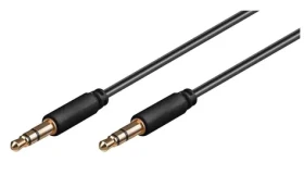 MicroConnect Slim audio kábel 3-pin Jack 3.5mm - Jack 3.5mm 7m čierna (AUDLL7)