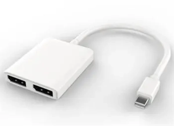 PremiumCord adaptér mini DisplayPort - 2x DisplayPort / rozšírenie + zrkadlenie obrazu / 4K * 2K @ 30Hz (kportadm17)
