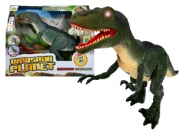 Dinosaurus Velociraptor so zvukovými a svietiacimi efektmi zelený