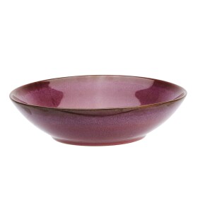 MADAM STOLTZ Servírovací mísa Plum Reactive Glaze Ø 27 cm