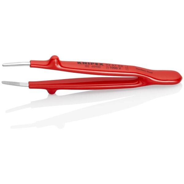 VDE izolovaná pinzeta Knipex 92 67 63, zaoblený, 145 mm; 92 67 63