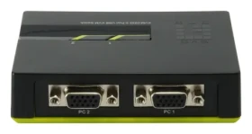 LevelOne KVM-0222 čierna / KVM switch / 2 porty / USB / VGA / 2048x1536 (KVM-0222)