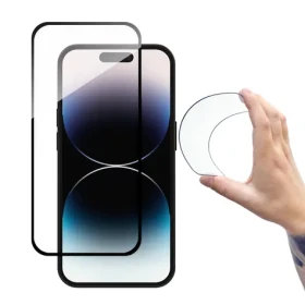 Wozinsky Full Cover Flexi Nano Glass čierna / Ochranné sklo / Flexibilné / Apple iPhone 14 Pro Max