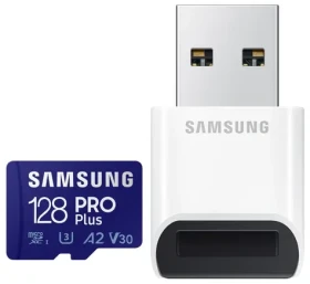Samsung micro SDXC 128GB PRO PLUS + USB čítačka / UHS-1 / Class 10 / U3 / Čítanie: 160MBps / Zápis: 120MBps (MB-MD128KB/WW)