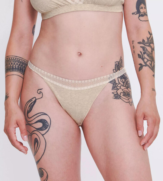 Dámske tangá GO Ribbed R C2P - GRAY - sivé M013 - SLOGGI GRAY XS