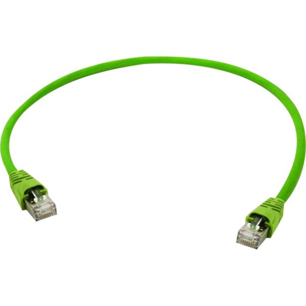 Telegärtner 100008483 RJ45 sieťové káble, prepojovacie káble CAT 6 S/FTP 3.00 m žltá, zelená 1 ks; 100008483