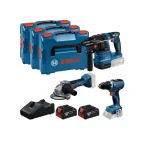 BOSCH 0615A5009G / Aku sada GSR 18V-65 GBH 18V-22 GWS 18V-8 / 2x Aku 5.0 Ah / 3x kufor / nabíjačka (0615A5009G)