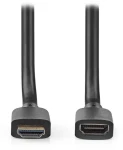 Nedis Ultra High Speed HDMI 2 m čierna / Predlžovací kábel HDMI / 8K 60Hz / 48 Gbps / Ethernet / pozlátené konektory (CVGB35090BK20)