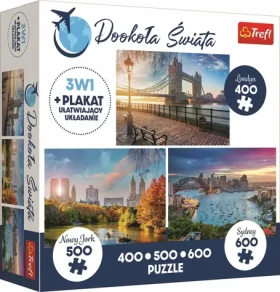Trefl - Puzzle - Okolo sveta: Londýn, New York a Sydney