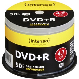 Intenso 4111155 DVD+R 4.7 GB 50 ks vreteno; 4111155 - Intenso DVD+R 4,7GB 16x, 50ks