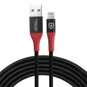 MicroConnect Safe Charge USB-A čierna / Nabíjací kábel / 1,5 m (MC-ALIGHTNING-SC)