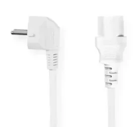Nedis napájací kábel biela / Napájací kábel / Schuko uhlová - IEC C13 / 10A / 5 m (CEGL10000WT50)