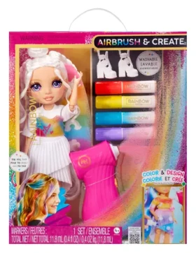 MGA Rainbow High Bábika Air Brush Create fialové oči