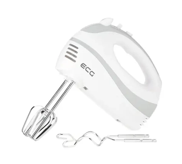 ECG RS 200 biela / ručný šľahač / 200W / 5 rýchlostí / turbo / šľahanie / hnetanie / metly + háky (340420284958)