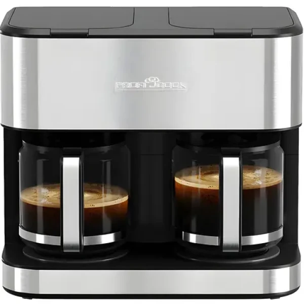 ProfiCook KAD 1308 nerez / Prekvapkávací kávovar / 3,6 l / 2× 16 šálok (501308)