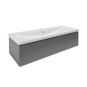 Kúpeľňová skrinka s umývadlom SAT Feel 120x30x44, 8 cm antracit mat SATFEEL2120ANTU5 SATFEEL2120ANTU5