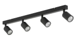TK Lighting Top čierna / Bodové svietidlo / 4X GU10 / max. 10W (6177)