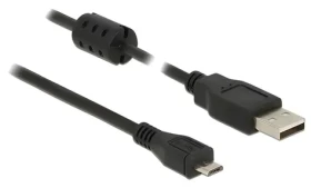 DeLock USB 2.0 Typ-A Micro-USB B čierny / Kábel / 2 m / USB 2.0 (84903)