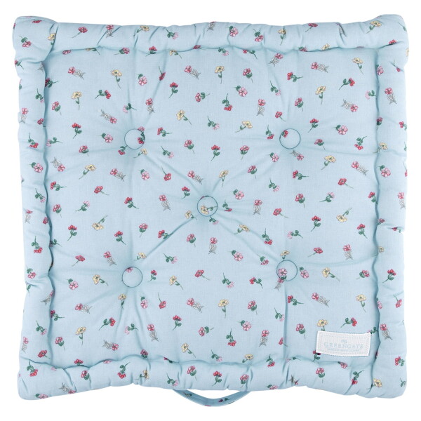 GREEN GATE Prešívaný podsedák Lianca Pale Blue 50 × 50 cm