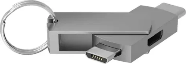 TERRATEC Connect C600 USB-C adaptér / 1x Micro-USB (F) / 1x Micro-USB (M) / 1x USB-C (M) (272989-T)