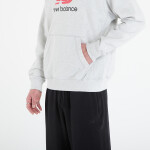 Mikina New Balance Athletics French Terry Logo Hoodie Ash Heather Ahh XXL