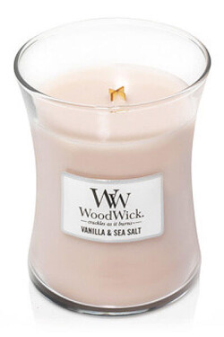 Woodwick Vanilla amp; Sea Salt 275g - váza stredná / doba horenia: až 65h (5038581055299)