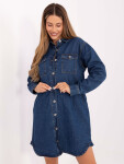 Dámske džínsové šaty D80026BI30469M314 Dark Blue - FPrice XL jeans-modrá