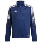 Detská mikina adidas Tiro 21 Warm Top tmavomodrá GK9672 140CM