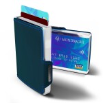 Kožená mini peňaženka Mondraghi Elegance Blue