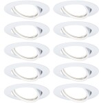 Paulmann 93400 LED vstavané svetlo sada 10 ks LED GU10 biela; 93400
