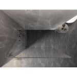 MEXEN/S - Lunar L Sprchová zástena WALK-IN ľavá 100 x 200, transparent 8 mm, nikel kartáčovaný 830L-100-000-97-00-L