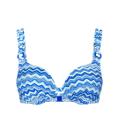 MIX & MATCH LETO - Triumph podprsenka s kosticami a vystuženými košíčkami BLUE 40C