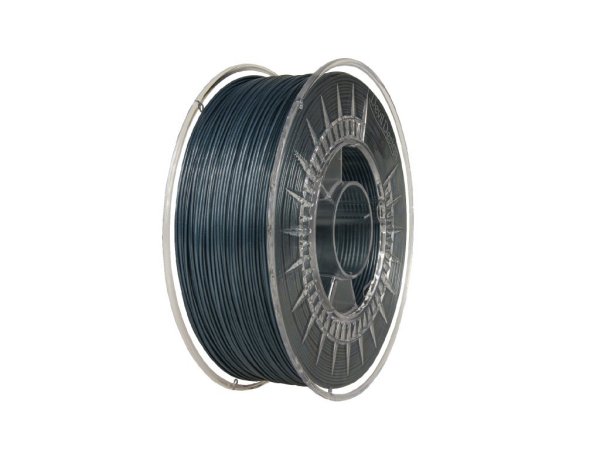 PLA filament 1,75 mm tmavá oceľ Devil Design 1 kg