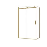 HOPA - Pevná bočná stena PANEL BELVER GOLD NEW - Farba rámu - Zlatá, Pevná stena - 90 Smer zatvárania - Univerzálna Ľavé / Pravé, Výplň - Číre bezpečnostné sklo - 8 mm BCBELV90PSBGCN