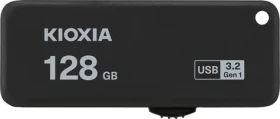 KIOXIA TransMemory U365 128GB čierna / Flash Disk / USB 3.2 / R: 150MBs (LU365K128G)