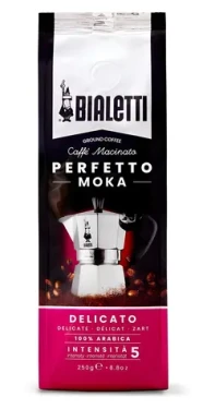 Bialetti Perfetto Moka Delicato 250 g / mletá káva / intenzita 5 / svetlé praženie