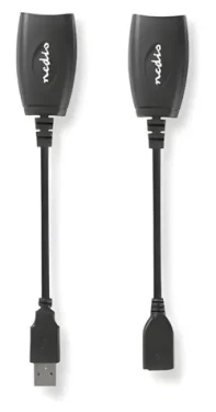 Nedis aktívny USB adaptér USB-A/RJ45 / Adaptér / USB 1.1 / 12 Mbps / 0,2 m (CCGB60EXTBK500)