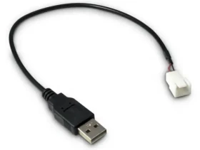 Inter-tech Adaptér USB-A na 3pin čierny / Adaptér / 0,3 m (88885450)