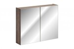 COMAD - Zrkadlová skrinka 80cm 2 dvierka SANTA FE OAK 5907611652466