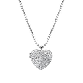Hot Diamonds Strieborný srdiečkový náhrdelník s diamantom Memories Heart Locket DP770