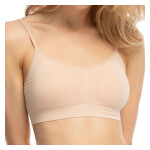 Dámsky športový top Lounge bra beige - JULIMEX Béžová XXL