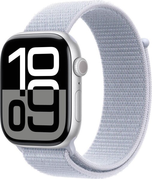 Apple Watch 10 GPS + Cellular 46mm Silver Alu Sport Loop Modrý (MWY23QF/A)