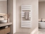CERANO - Koupelnový radiátor Claude - boční připojení - 480 W - bílá lesklá - 1000x500 mm CER-393072