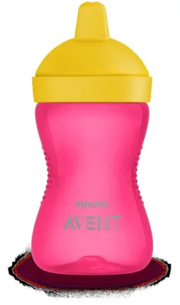 Philips Avent SCF804/04 ružová / Hrnček s tvrdým náustkom / 300 ml / 18 m+