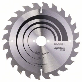 Bosch Accessories Optiline 2608640627 tvrdokovový pílový kotúč 230 x 30 x 2.8 mm Počet zubov (na palec): 24 1 ks; 2608640627